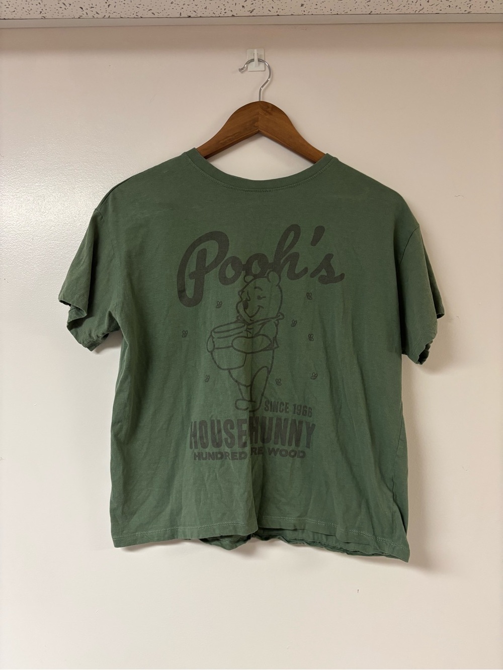 Disney Pooh's Green Graphic Tee - House of Hunny Size Small
